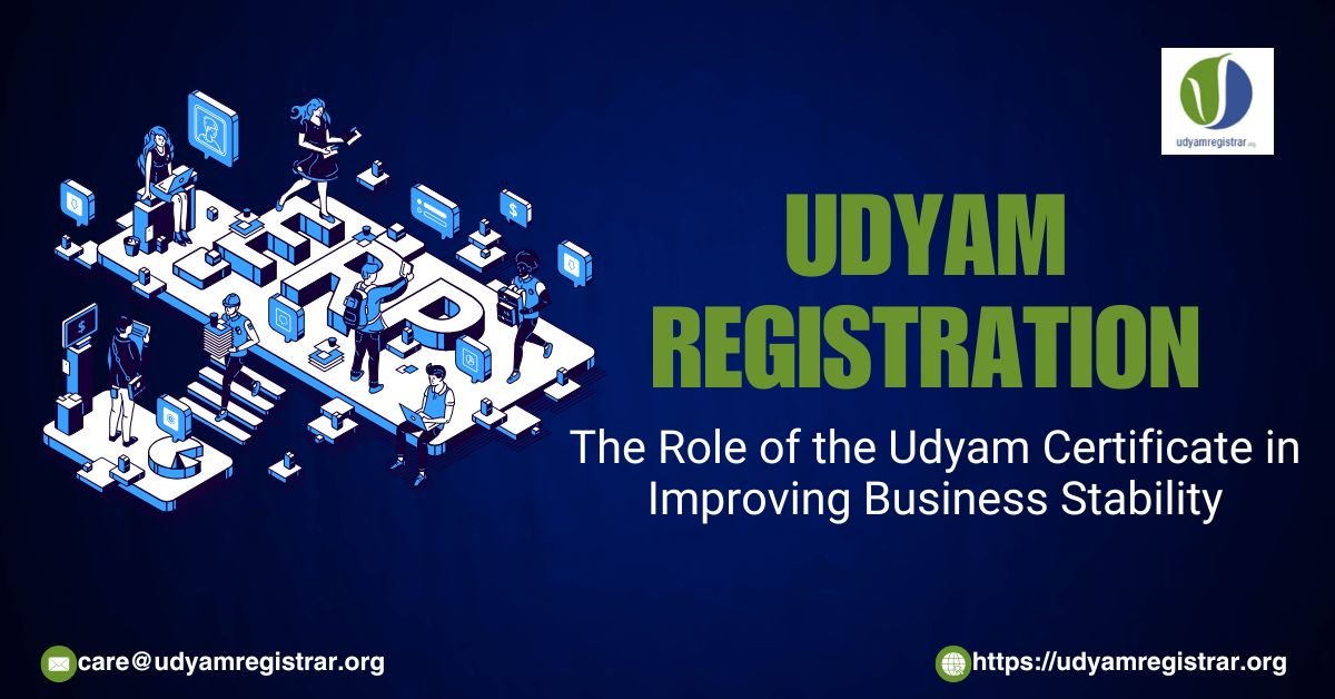 The Role of the Udyam Certificate in Improving Business Stability